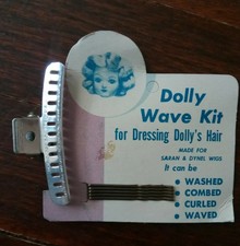 Vintage 1950's Doll- Old Store Stock - Dolly Wave Kit for Dressing Dolly's Hair