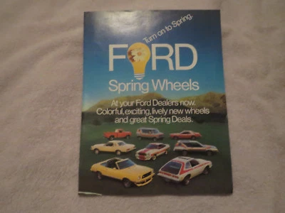 Ford Mustang II 1977 Pinto Maverick Granada F100 F150 ruedas de resorte folleto Foto 1 de 3