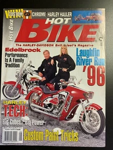HOT BIKE MAGAZINE AUGUST 96 CYCLES Harley Davidson Chopper Motorcycle Edelbrock - Imagen 1 de 1