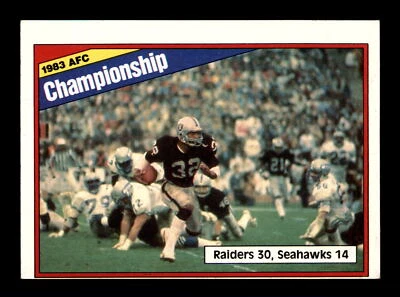 1984 Topps #7 1983 AFC Championship - Image 1 of 2