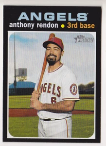 2020 Topps Heritage Anthony Rendon MISSING SIGNATURE Variation LA Angels - Picture 1 of 1