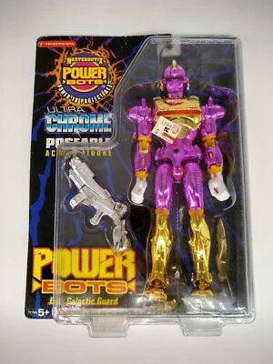 METABLAZE Power Bots Ultra Chrome Figure Sealed on Card 1994 Trendmasters - Image 1 of 4