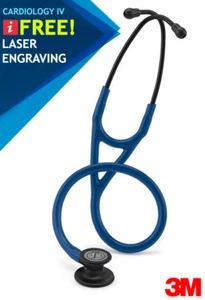 3M Littmann Cardiology IV Navy Blue-Black Finish 6168 - KOSTENLOSE Lasergravur - Bild 1 von 6