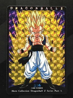 Dragon Ball Z Hero Collection Series 3 1995 Artbox Prism Holo 316 DBZ SS Gotenks - Image 1 of 2