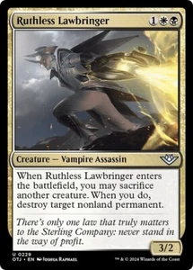 RUTHLESS LAWBRINGER x4 mtg casi nuevo-m Outlaws of Thunder Junction 4 sin circular - Imagen 1 de 1