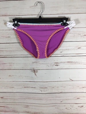Sexy parte inferior de bikini Jessica Simpson púrpura para mujer XL cosida anudada $56 Foto 1 de 4