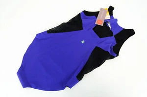 SWEATY BETTY Devant Dance Women Playsuit M Purple Mesh Panel Sleeveless Stretch - Picture 1 of 5