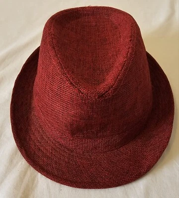 Красный цвет короткий верхний fedora, отличное качество, очень стильный - Изображение 1 из 4