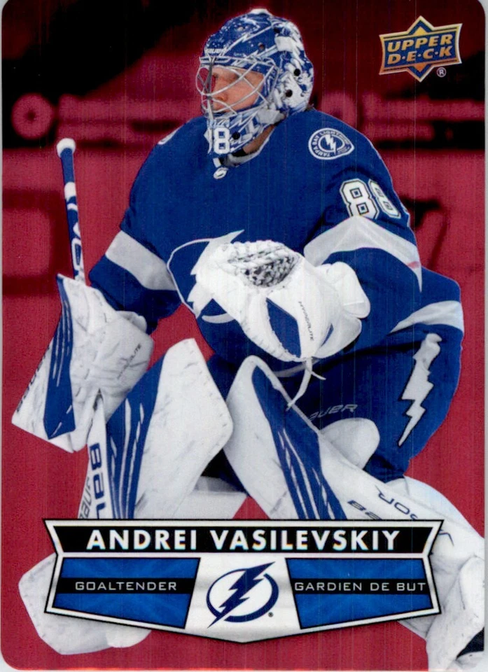 2021-22 Upper Deck Tim Hortons Red Die Cut Andrei Vasilevskiy #DC-33 - Image 1 of 2