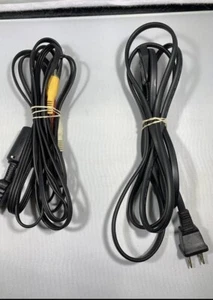 Official Sony Playstation 1 2 PS1 PS2 Audio Video AV Wire Power Cord - Picture 1 of 5
