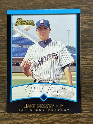 JAKE PEAVY ROOKIE CARD RC 2001 BOWMAN #397 SAN DIEGO PADRES-2007 NL CY YOUNG!!!! - Image 1 of 4