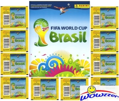 2014 Panini World Cup Stickers Package! 10 Packs+Sticker Album-80 Stickers!!