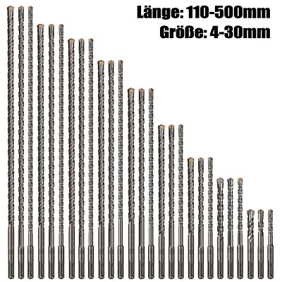 SDS PLUS Hammerbohrer Betonbohrer Steinbohrer Erweitertes 4-Schneiden Ø 4-30 mm - Bild 1 von 4
