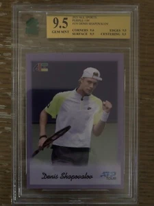 Denis Shapeovalov All Sports Rookie 2020/21 púrpura #062/100 ¡calificado como nuevo 9,5!  nc - Imagen 1 de 2