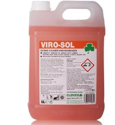 CLOVER CHEMICALS Virosol Viro-sol Citrus Based Cleaner and Degreaser - Fast Acting 5L 10L or 20L