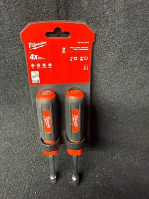 Milwaukee 48-22-2402 Hollow Nut Driver 2-Piece Set 1/4" & 5/16" - Image 1 of 4