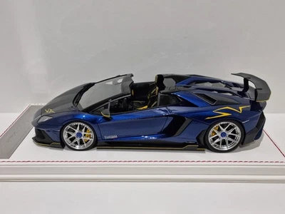1/18 SUPER RARO Davis Giovanni Liberty Walk Aventador SV Roadster Blue Simil MR - Imagen 1 de 4