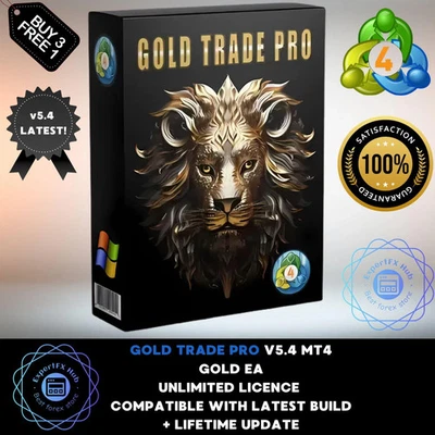 v5.4 Gold Trade Pro Forex Expert Advisor Metatrader 4 MT4 Auto Trading Robot - Image 1 of 4