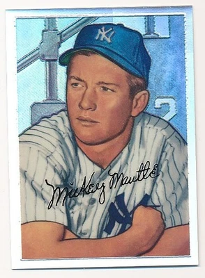 БЕЙСБОЛЬНАЯ КАРТОЧКА МИККИ МАНТА 1996 TOPPS ХРОМИРОВАННАЯ ПЕРЕЛИВАЮЩАЯСЯ NEW YORK YANKEES КАК НОВАЯ - Изображение 1 из 2