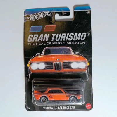 Veículo de corrida Hot Wheels '73 BMW 3.0 CSL laranja Gran Turismo 1/5 - Imagem 1 de 2