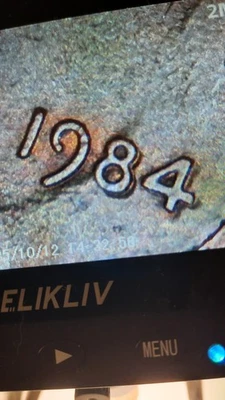 1984  Lincoln  DDO Cent  Error - Image 1 of 2