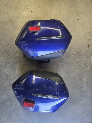 Alforjas laterales izquierda+derecha azul para Yamaha FJR1300 FJR 1300 Foto 1 de 3
