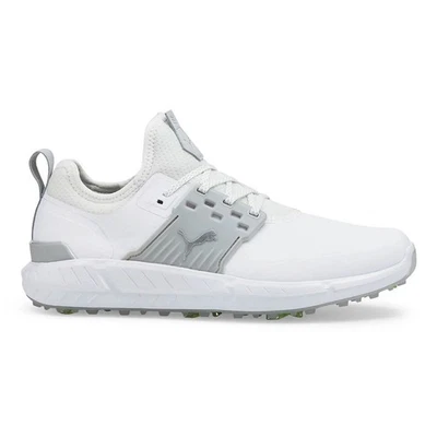 NUEVO Zapatos de golf articulados Puma Ignite para hombre blancos/plateados/tiro alto talla 7W Foto 1 de 3