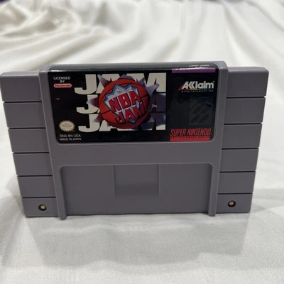 NBA Jam SNES Super Nintendo Basketball Video Game Cartridge Only Tested Working - Image 1 of 4