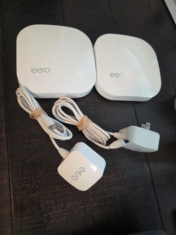 Eero Pro 2nd Gen B010001 WiFi System 2-PackTri-Band Mesh Routers USB-C Power-A4A - Image 1 of 1