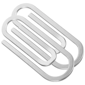 2 Stück Banknoten Aufbewahrung Klammer Quittung Büroklammern Edelstahl Geld - Bild 1 von 12