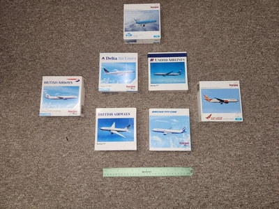 Aviones de colección Herpa 777, 777-200 Air India TODOS LOS 7 aviones como nuevos en caja Foto 1 de 4