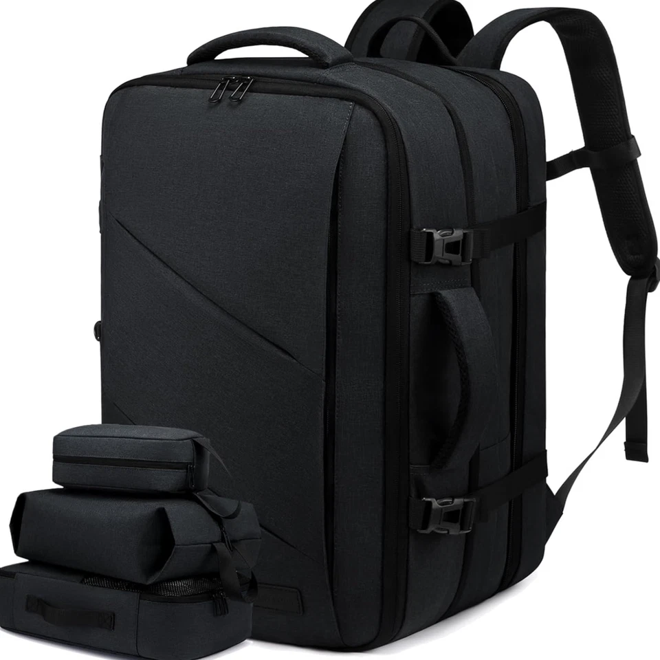 Lovevook Erweitbarer Flugreise-Rucksack mit Diebstahlschutz und Laptopfach - Bild 1 von 1