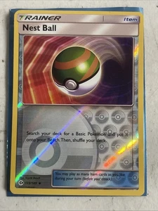 Nest Ball Uncommon SM Base Set 123/149 Reverse Holo - Picture 1 of 2