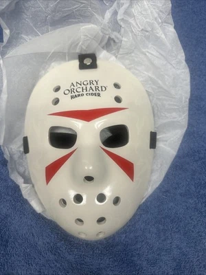 ANGRY ORCHARD HARD CIDER X JASON UNIVERSE GLOW IN DARK CERAMIC MASK 8.25” X 6.25 - Image 1 of 4