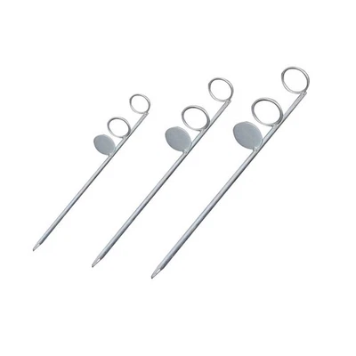 3 pezzi Porta di pesca da pesca a forcella singola (argento) staffa da pesca - Immagine 1 di 4