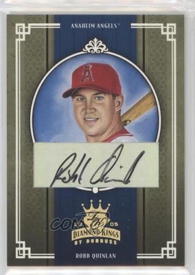 2005 Donruss Diamond Kings Gold Signatures /25 Robb Quinlan #8 Auto - Image 1 of 2