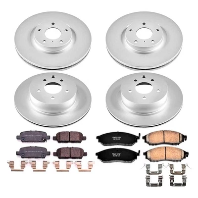 PowerStop CRK8060 Brake Kit For Nissan 370Z 2010-2019 Front Rear Foto 1 de 4
