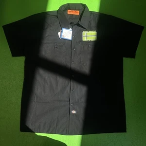 Type O Negative Dickies Shirt VTG 2XL Black Work Shirt Vinland Patch Band Tee - Picture 1 of 17