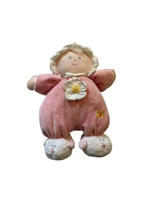 Kids Preferred Pink Plush Doll Flower Butterfly Ruffle Plush Toy Security 12" - Image 1 of 4