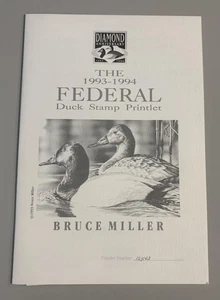 1993 - 60th Federal Duck Stamp Diamond Anniversary Printlet by Bruce Miller - Picture 1 of 4