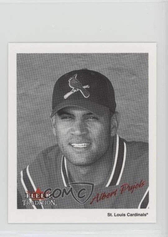 2003 Fleer Tradition Black & White Goudey Red /500 Albert Pujols #20B/WG - Image 1 of 2