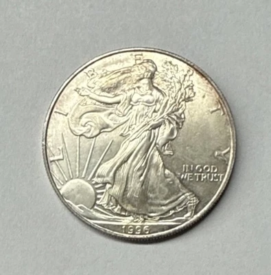 1996 US Silver Eagle Scarce Date! - Image 1 of 3