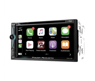 POWER ACOUSTIK CPAA-70D DOUBLE DIN 7" DVD PLAYER USB APPLE CARPLAY ANDROID AUTO - Image 1 of 4