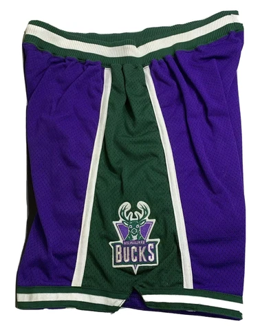 Vintage Authentic Champion NBA Team Issue Shorts Milwaukee Bucks Pro Mens 44 90s Cover