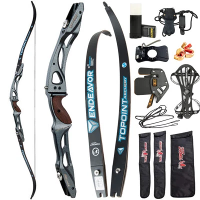 Set arco ricurvo ILF 66 68 70 pollici arco sportivo 18-44 libbre tiro con l'arco arco da caccia - Immagine 1 di 4