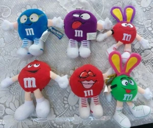 M&M'S  Mini Swarmies Plushies &Easter Figures Lot Of 6 1998 -Some W/tags - Picture 1 of 14