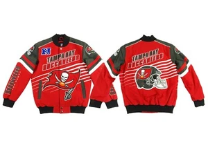 Tampa Bay Buccaneers NFL G-III Men’s Snap-Up Twill Jacket - Picture 1 of 13