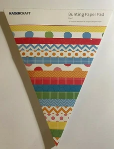 Almohadilla de papel Kaisercraft Bunting Total 48 Hojas Suministros de arte artesanal Decoración - Imagen 1 de 4