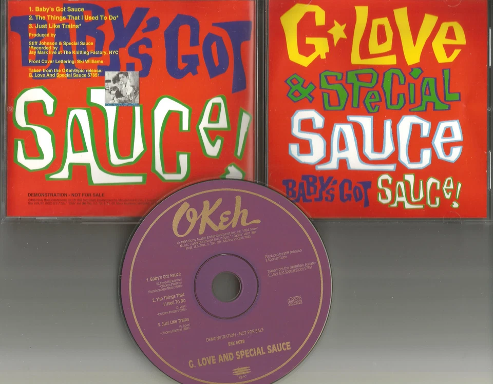 G. LOVE & SPECIAL SAUCE Baby’s got 3TRX w/ 2 RARE LIVE TRX PROMO DJ CD Single G Foto 1 de 1