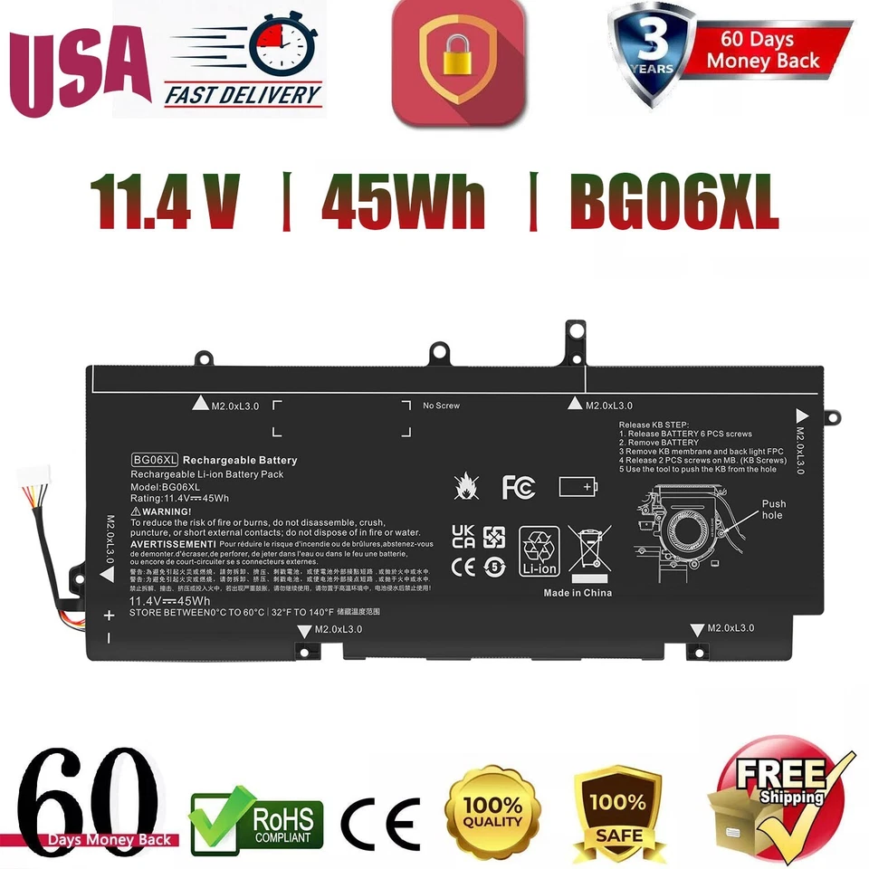 Batería BG06 BG06XL para HP EliteBook 1040 G3-Z Series 805096-001 BGO6XL Foto 1 de 4